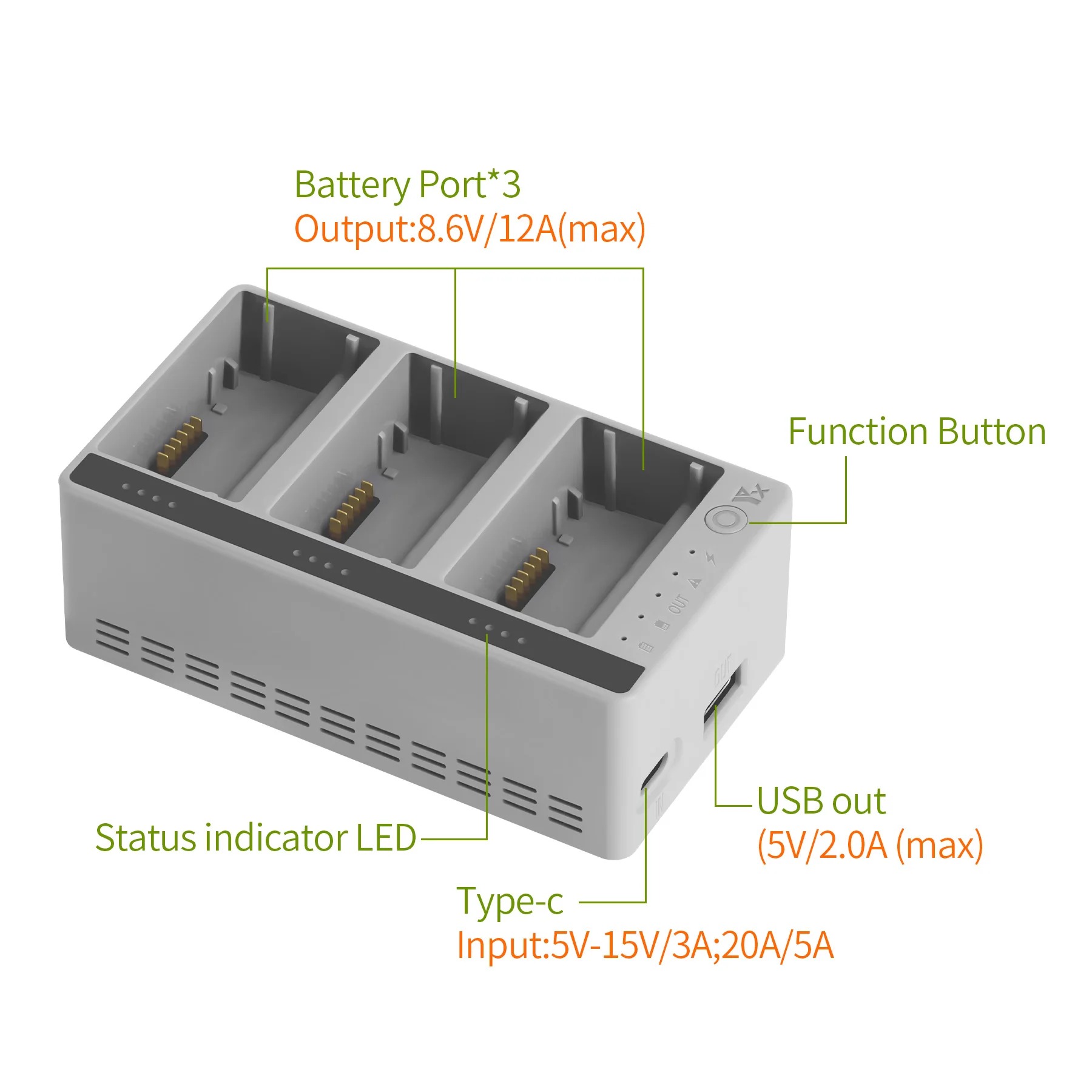 Drone Charging Hub - Voor DJI LITO 1/X1 Drone Batterij