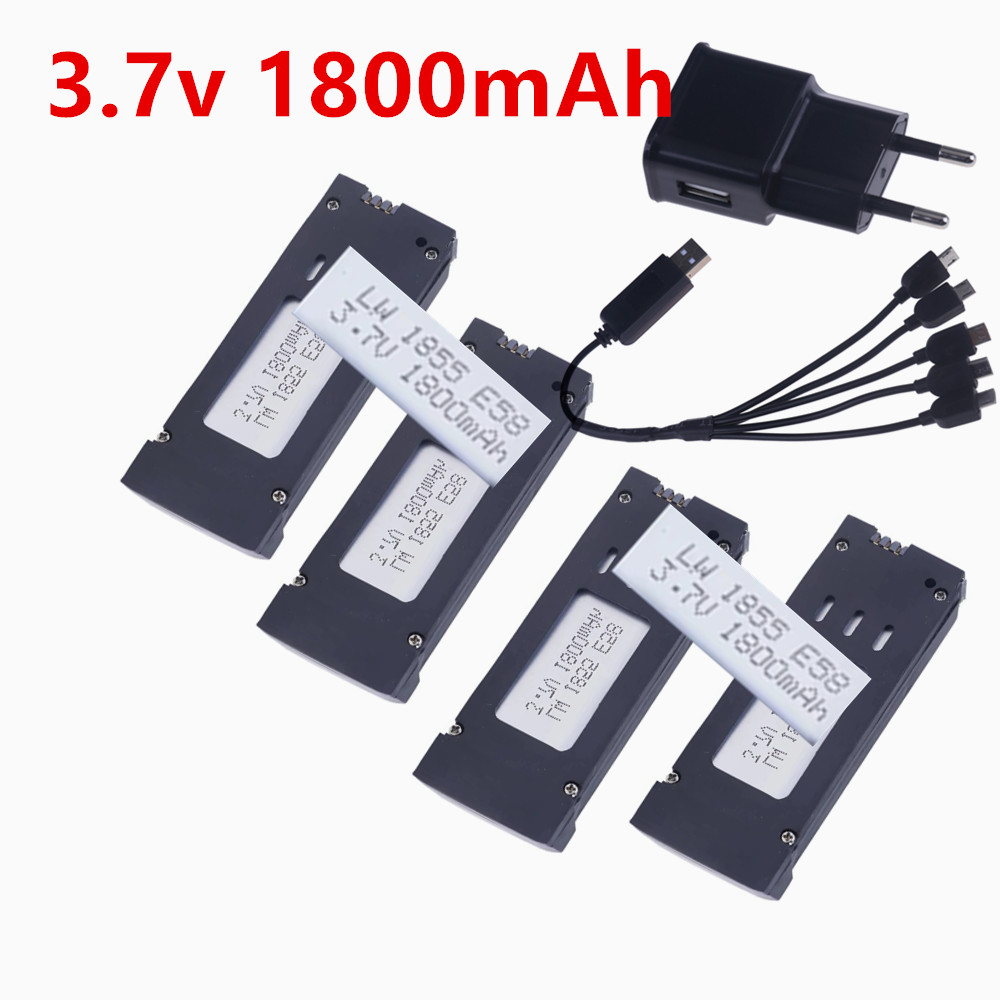 Eachine Drone E58 - Voor E58 JY019 Universele Modelvliegtuigbatterijen 3.7V1800mAh