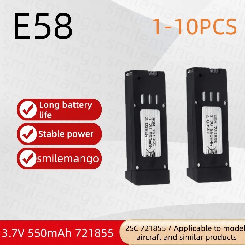 1-10PCS 3.7V 550mAh RC Drone L - Eachine Drone E58 recensie en prijs